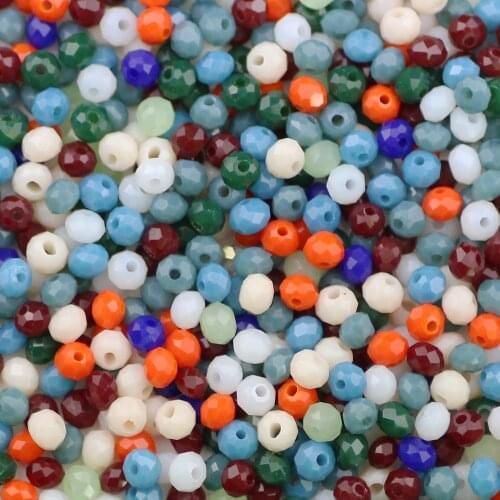 YHBZRET Faceted Austrian Ceramic crystal beads ball 3mm 200pcs Round Spacer Loose beads jewelry making bracelets necklace DIY