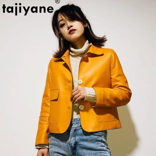 100% Genuine Real Leather Jacket Women Clothes 2021 Korean Womens Fur Coat Vintage Spring Autumn Sheepskin Coat Plus Size 88101