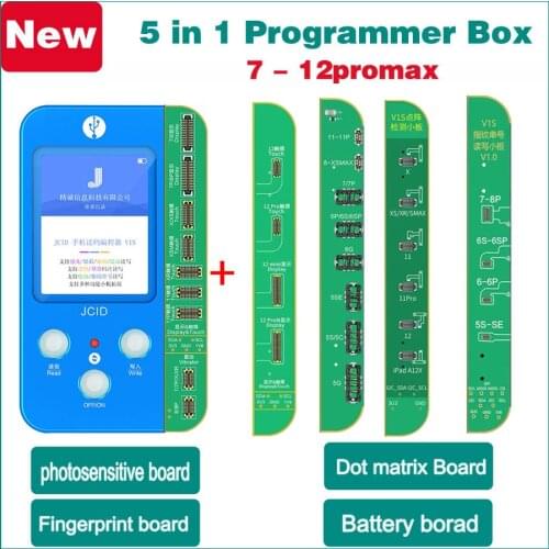 IPhone 7 8 plus X XR XS 11 12 pro max Lcd Programmer Face ID Photosensitive True Tone Battery Fingerprint Read Write Repair shop