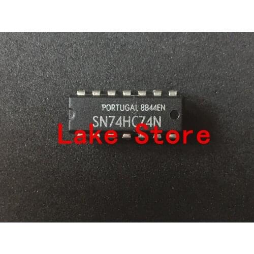 10 unids/lote SN74HC74N 74HC74 HD74HC74P DIP-14