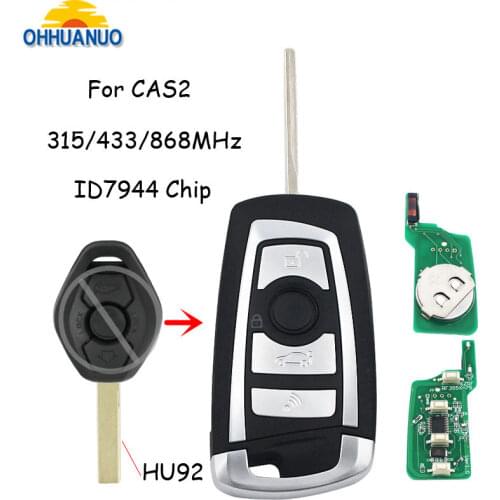 315/315LP/433/868MHz PCF7946 Chip Modified Folding Flip Remote Key Fob For BMW CAS2 1 3 5 6 Series E93 E60 Z4 X5 X3 HU92