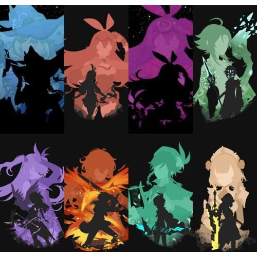 5D DIY Diamond Painting Genshin Impact Poster ZhongLi Anime Poster Diamond Embroidery Cross Stitch Kit Mosaic Home Decor