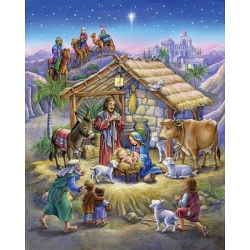 DIY 5D Diamond Mosaic Crowd Handmade Diamond Painting house Cross Stitch Kits Diamond Embroidery Pattern Rhinestone