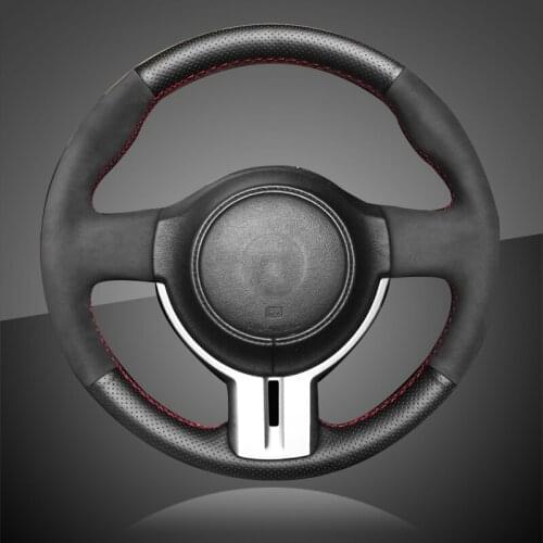 Auto Braiding On The Steering Wheel Cover for Toyota 86(GT86) Subaru BRZ 2012- 2015 Scion FR-S FRS 2012-2016 Car Braid Covers