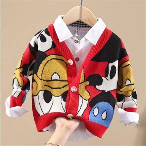 Children Boys Girls Sweaters Clothes Baby Toddler Warm SweaterTerry Coats Children Thicken Tops Wool Pullovers Clothing1-6