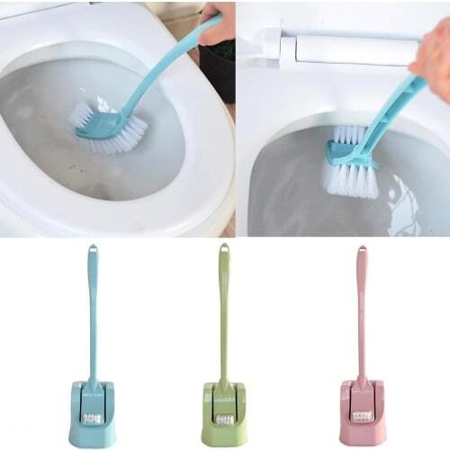 Double-sided toilet brush long handle Best selling toilet cleaning brush compact toilet brush Small Sink with brush holder