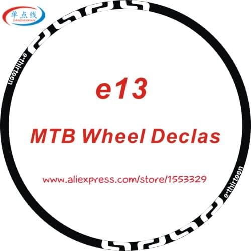 E13 8pics/set 2Wheels Rim Mountain Bike 26 27.5 29er inch Disc wheel Reflecte Sticker MTB Wheel Decorative sticker Bike Decals