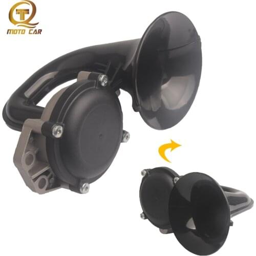 12/24V Super Loud Trumpet Air Horn with Electric Valve For Truck Benz 120DB Loud Electric Horn
