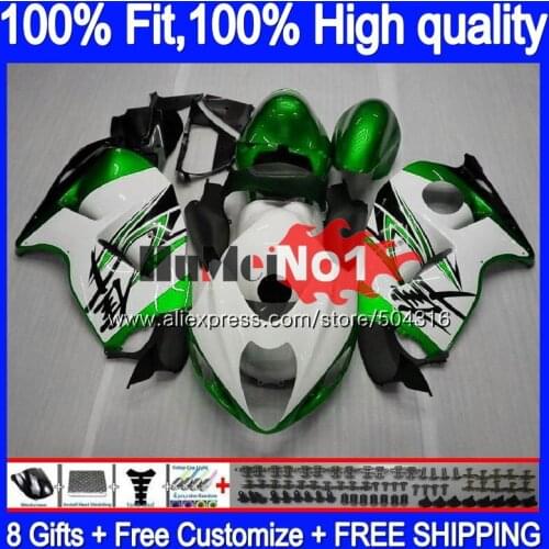Injection For SUZUKI Hayabusa GSXR 1300 2008 2009 10 11 12 29MC.299 GSXR-1300 GSXR1300 08 09 2010 2011 2012 Fairing White Green