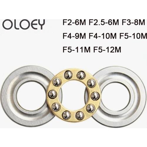 5PCS High quality F2-6M To F5-12M Mini 3-in-1 Plane Axial Ball Bearing Thrust Bearing Free Shipping