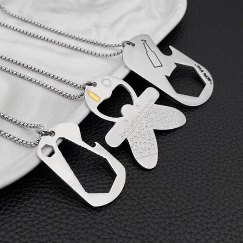 Fashion open beer pendant mens hip hop punk screwdriver wild pendant pendant hot sale