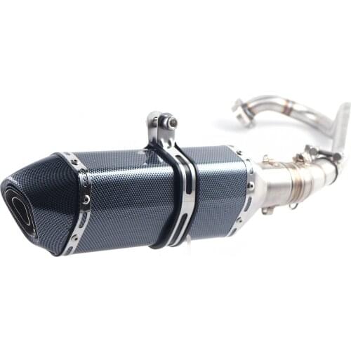 Motorcycle Full System Exhaust Muffler Escape Middle Link Pipe Slip-On For Yamaha Forza300 Forza 300 2018 2019