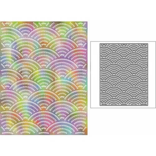 New Water Droplets Scallop Plate Craft Embossing Mold 2021 Metal Cutting Dies for DIY Decorative Scrapbooking Album Card Making