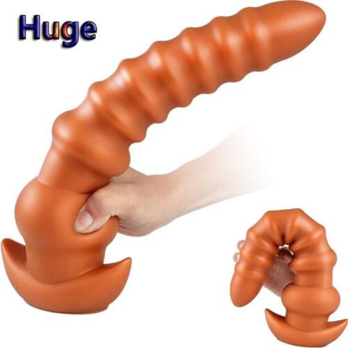 Huge Anal Plug Long Dildo Silicone Adult Sex Toys Anal Dilator Big Butt Plug Vagina G spot Stimulator for Men Woman Masturbator