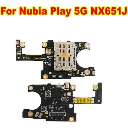 Original MIC Microphone Board SIM Card Slot Tray Holder For ZTE Nubia Play 5G NX651J Phone Flex Cable Replacement