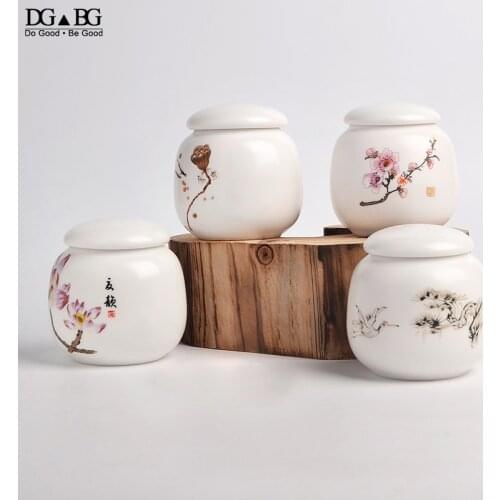 Memorial Container Pet Ashes Urn Handpainted Ceramics Urn Cremation Pet Bird Ash Holder Burial At Home