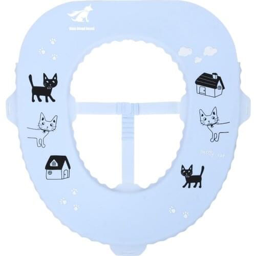 Portable Foldable Potty Seat Baby Toilet Seat with Ergonomical Design Cute Pattern for Standard Toilet Travel Home Baby Toddlers