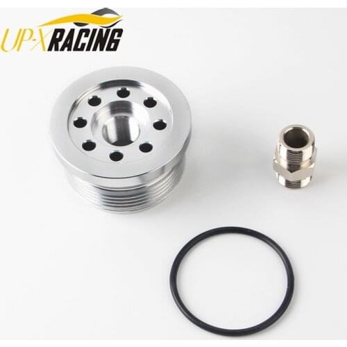 Conversion of oil filter adapter oil sandwich plate Billet aluminum for smart for two 450 models sw07