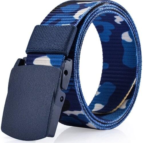 2018 Designer Belts for Men Top Quality Camouflage Canvas Belt Men Military Equipment Cinturones Hombre Tactical Belt Brand