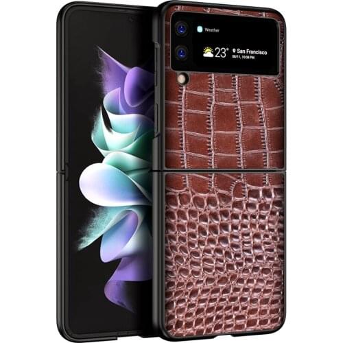 Luxury Crocodile Style Business Case for Samsung Galaxy Z Flip3 Flip 3 Z Fold3 Fold3 Fold 3 2 5G Anti-Shock Phone Bag Cover Capa