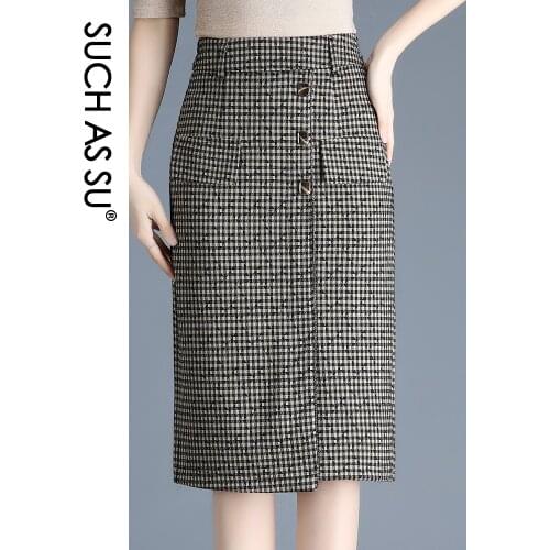 SUCH AS SU Wrap Pencil Skirts China