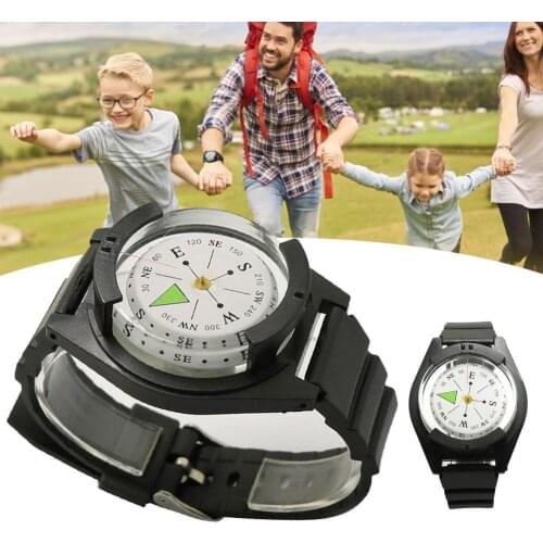 Waterproof Wrist Compass For Outdoor Hiking Camping Diving High Precision Professional Wrist Diving Compass Cycling CompassWatch