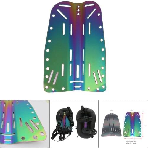 Titanium Alloy Scuba Diving Back Plate Dive Tank Carry Backplate Carry Harness Snorkeling Accessories