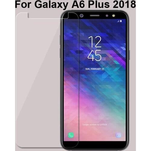 Tempered Glass For Samsung Galaxy A6 Plus 2018 A605G Screen Protector Film Glass For Galaxy A6+ Tough Protection Glass Cover