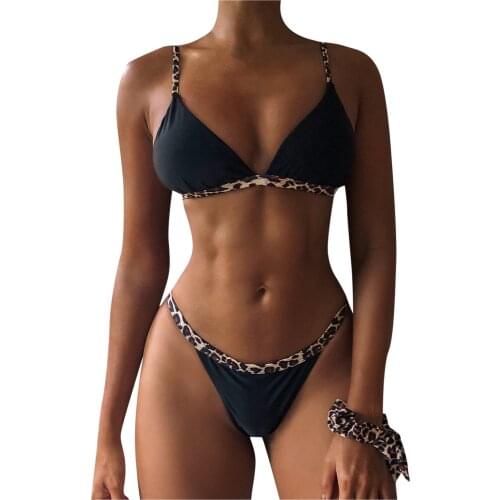 Women Striped Bikinis Push Up High Cut Hight Waist Halter Bikini Set Two Piece Swimsuit Bathing Suit Swimwear Wholesale L4
