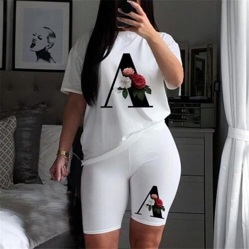 Women Two Piece Set T Shirts And Shorts Pyama Sets Summer Casual Joggers Tracksuit Shorts Sexy Outfit For Woman Clothing