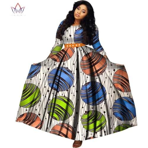 New Customize BintaRealWax Women Special African Slim Fit Dress Traditional Sexy Elegent Female Ankara Party Wedding DressWY2699
