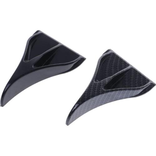 1Pcs Carbon Fiber Shark Fin Kit Diffuser Spoiler Roof Wing Windshield Vortex Generator for Windscreen RoofSpoiler Bumper M77