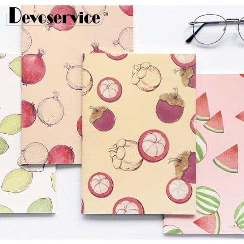 1 Pcs Cute Notebook Paper Cute Fruit Pattern Lined Paper Notepad Journals Cute Stationery School Office Supplies/25.5*18.2CM