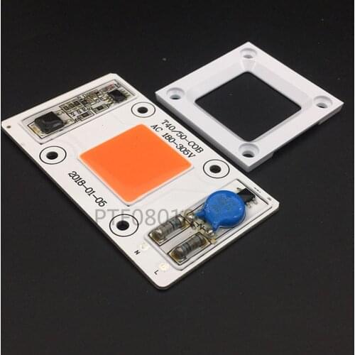 1PCS AC 110V High Power 50W led chip built-in driver 380NM-840NM Full Spectrum LED