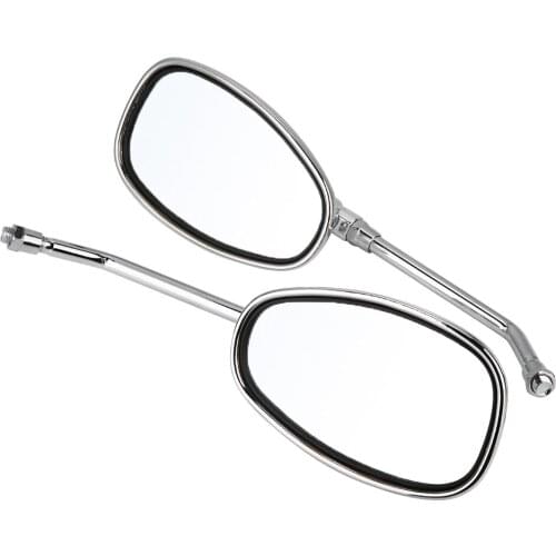 2 pcs / Set Motorcycle Black L-bar & R-Bar Retro Side Rearview Mirror 10mm motorcycle accessories motorsiklet aksesuarlari