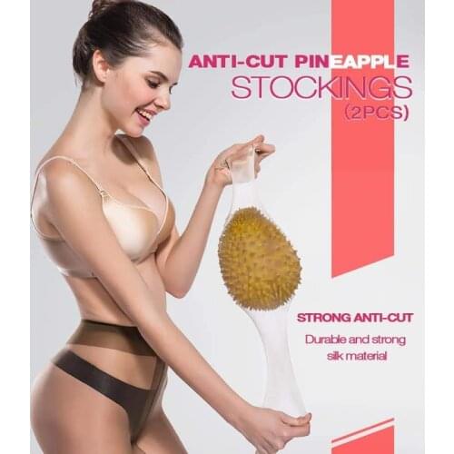 2Pcs Stockings Transparent Silk Anti-Cut Women Summer Socks Sexy girl Female Hosiery Nylon Lace Style Silk Stockings Plus Size