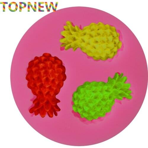 Tropical Fruit Pineapple Shape 3D Silicone Mold Fondant Cake Decorating Tools