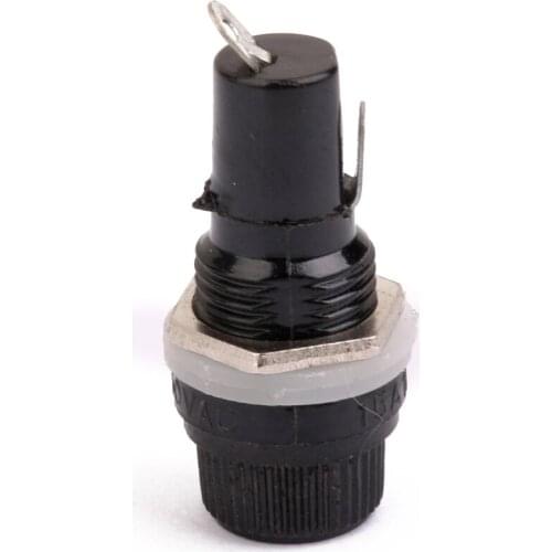 5pcs Chassis Panel Mount Fuse Holder Socket for 5*20 Glass Fuses 250V 10A For Car Radio Audio DIY