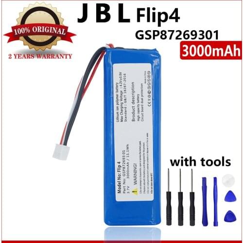 New 3000mAh/11.1Wh GSP872693 01 Battery For JBL Flip 4 Flip 4 High quality Batteries With Tools+Tracking Number