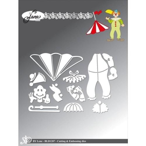 AliliArts Metal Cutting Dies Clown 1 diy Scrapbooking Photo Album Decorative Embossing PaperCard Crafts Die 2020