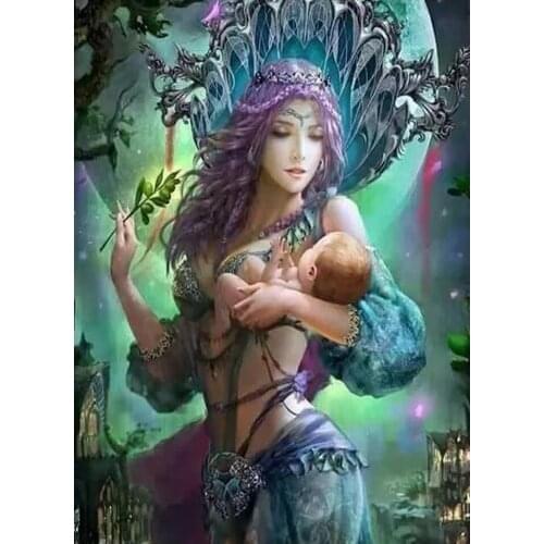 Diy Diamond Embroidery painting fairy baby art and Crafts Diamond Painting Cross Stitch mazayka Mosaic picture home Decoration