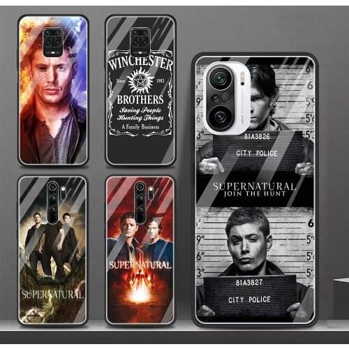 Cases For Xiaomi Mi 11 10t Note 10t 9t Glass Cover Poco x3 NFC Fundas Redmi note 10 9 9s 8 8t 7 k40 Shell Supernatural tv show