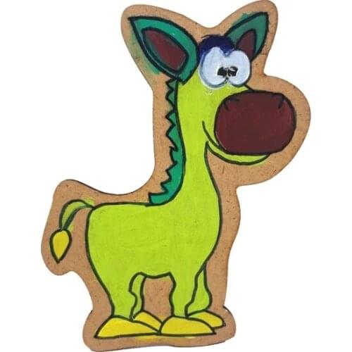 Can be painted Wooden Animal Figure-Cute Donkey paintable decorative objects декоративные предметы под роспись