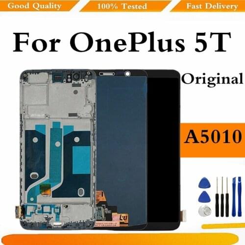 Original For OnePlus 5T Display LCD Touch Screen Assembly Replacement For OnePlus 5T A5010 Display Screen