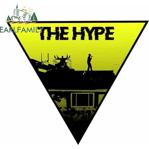 EARLFAMILY 13cm x 11.3cm for The Hype Car Stickers Vinyl Car Wrap Motorcycle Helmet Scratch-proof Waterproof Window Fine Decal
