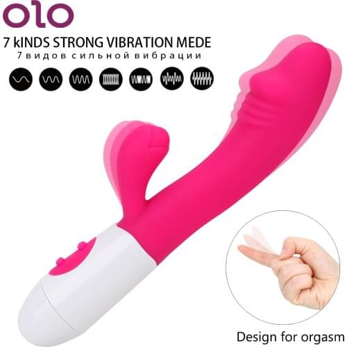 OLO G-Spot Dildo Vibrator Wand Clitoris Stimulator AV Stick Vibrator Vaginal Massager Female Masturbation Sex Toys for Women