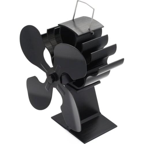 4-Blade Heat Powered Stove Fan for Wood / Log Burner/Fireplace - Eco Heater Tool