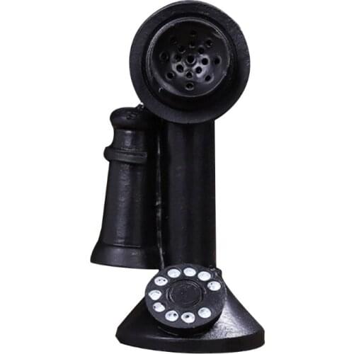 Chinese Antique Mini Resin Retro Sewing Machine Old-style Telephone Camera Micro Fairy Garden Figurines Miniatures