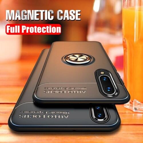 Magnet Case for Huawei Y6 Y7 Y5 Y9 Prime 2019 Lite 2018 Y8P Y6P Y9S Y6S Silicone Ring Case Cover On For Huawei Y 6 7 Prime 2019