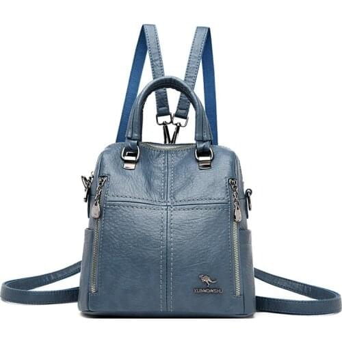 Small Travel Backpack Fashion School Bags for Girls Leather Backpack for Women 2020 New Shoulder Bags